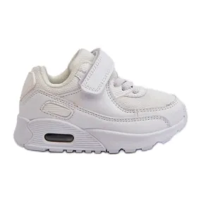 Baskets Velcro Enfant Krissandra Blanches