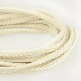 Bobine 50m cordon damier polyester 6mm ecru